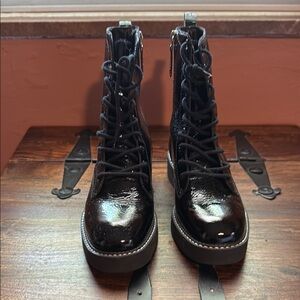 SCHUTZ Black Combat & Moto Boots